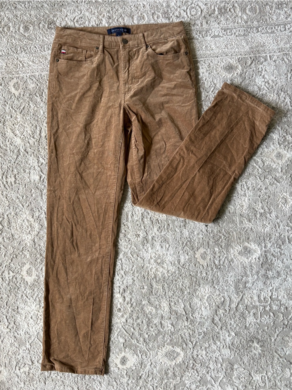 Tommy Hilfiger Tan Brown Corduroy Pants